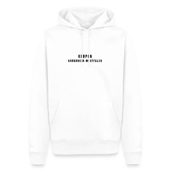 Kerpen, Rhénanie-du-Nord-Westphalie - Sweat à capuche Premium bio Homme - blanc - Devant - Nico (187cm)