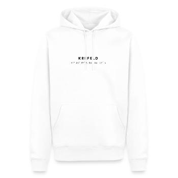 Coordonnées de Krefeld - Sweat à capuche Premium bio Homme - blanc - Devant - Nico (187cm)