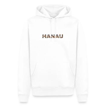 Hanau Hund - Männer Premium Bio Hoodie - Weiß - Vorne - Nico (187cm)