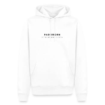 Coordonnées Paderborn - Sweat à capuche Premium bio Homme - blanc - Devant - Nico (187cm)