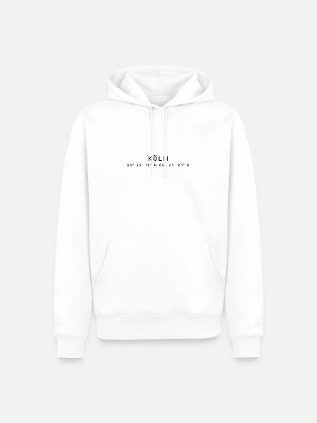 Cologne coordinates - Men’s Premium Organic Hoodie - white