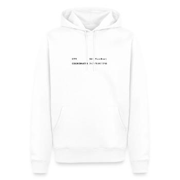 West Palm Beach Florida USA Koordinaten - Männer Premium Bio Hoodie - Weiß - Vorne - Nico (187cm)