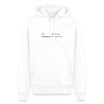 Winston-Salem North Carolina USA Koordinaten - Männer Premium Bio Hoodie - Weiß - Vorne - Nico (187cm)