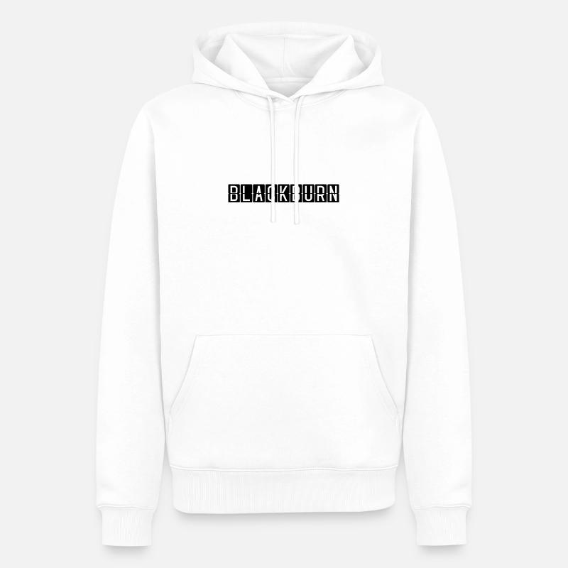 Blackburn Flughafentafel - Männer Premium Bio Hoodie - Weiß