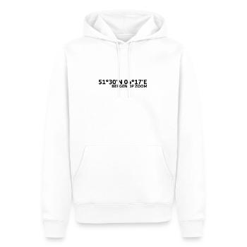 Bergen op Zoom Koordinaten - Männer Premium Bio Hoodie - Weiß - Vorne - Nico (187cm)