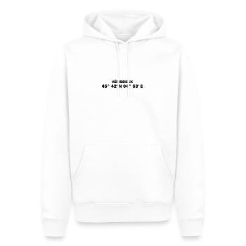 Vénissieux coordinates - Men’s Premium Organic Hoodie - white - Front - Nico (187cm)