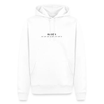 Hagen Koordinaten - Männer Premium Bio Hoodie - Weiß - Vorne - Nico (187cm)