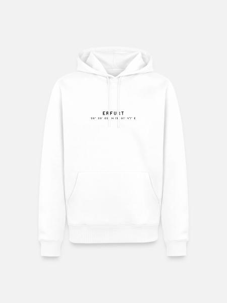Erfurt coordinates - Men’s Premium Organic Hoodie - white
