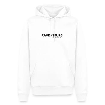 Ravensburg Koordinaten - Männer Premium Bio Hoodie - Weiß - Vorne - Nico (187cm)