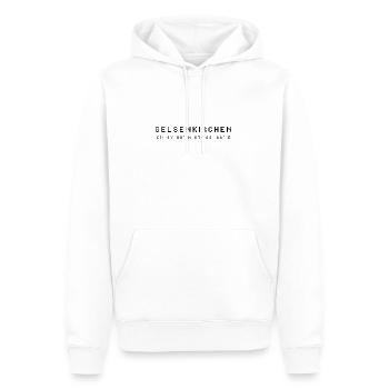 Coordonnées de Gelsenkirchen - Sweat à capuche Premium bio Homme - blanc - Devant - Nico (187cm)