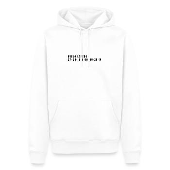 Tamaulipas Mexiko Koordinaten - Männer Premium Bio Hoodie - Weiß - Vorne - Nico (187cm)