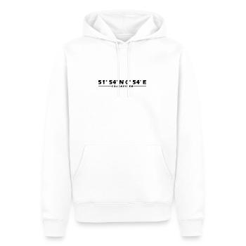 Coordonnées de Colchester - Sweat à capuche Premium bio Homme - blanc - Devant - Nico (187cm)