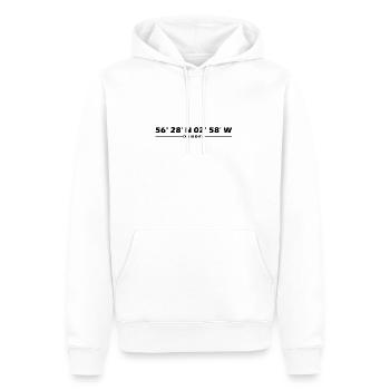 Coordonnées dundee - Sweat à capuche Premium bio Homme - blanc - Devant - Nico (187cm)