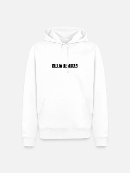 Nottingham Flughafentafel - Männer Premium Bio Hoodie - Weiß