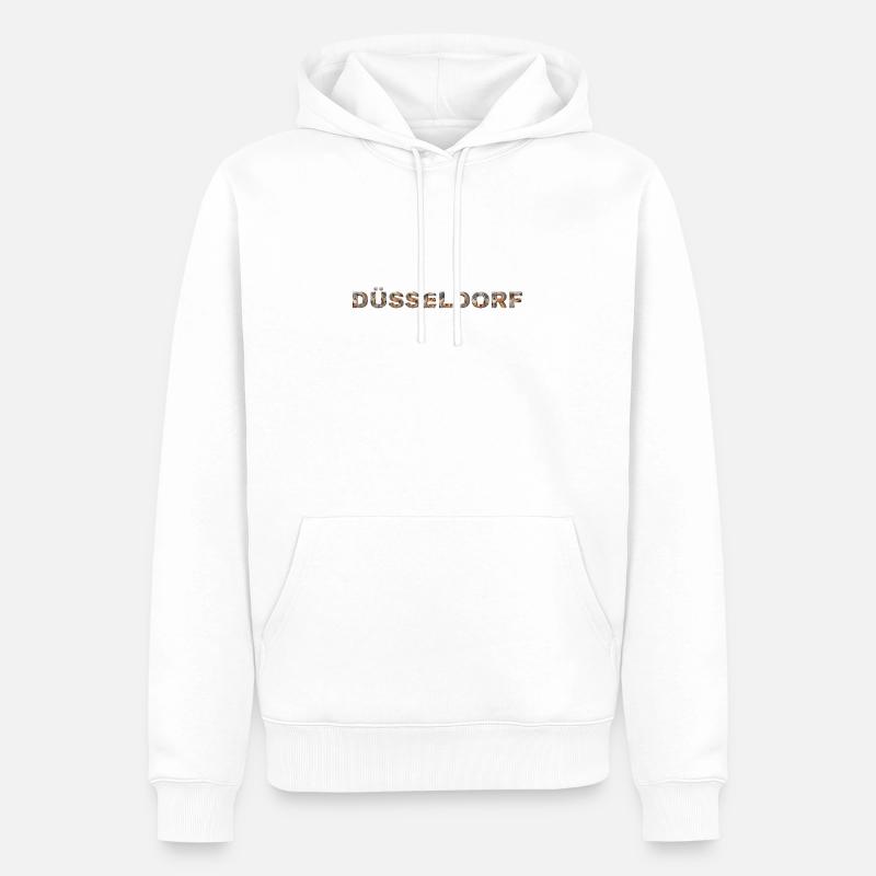 Chien de Düsseldorf - Sweat à capuche Premium bio Homme - blanc