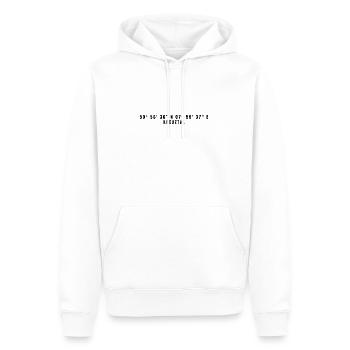 Kreuztal Nordrhein-Westfalen Koordinaten - Männer Premium Bio Hoodie - Weiß - Vorne - Nico (187cm)