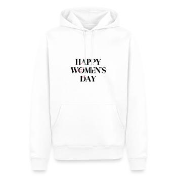 Journée des femmes heureuses - Sweat à capuche Premium bio Homme - blanc - Devant - Nico (187cm)
