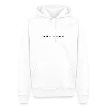 Ciudad, Victoria, Mexique - Sweat à capuche Premium bio Homme - blanc - Devant - Nico (187cm)