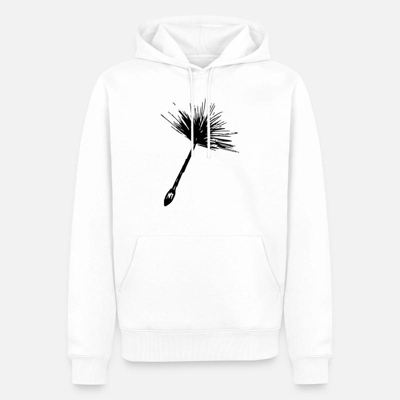Dandelion - Sweat à capuche Premium bio Homme - blanc