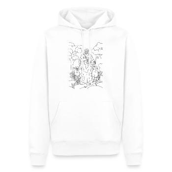 Christianity Collection - Men’s Premium Organic Hoodie - white - Front - Nico (187cm)