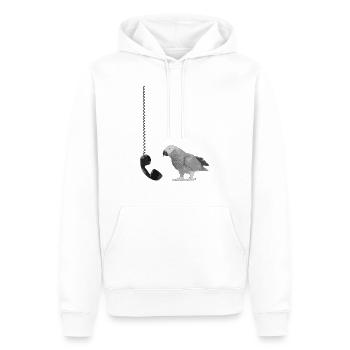 Telefon - Männer Premium Bio Hoodie - Weiß - Vorne - Nico (187cm)