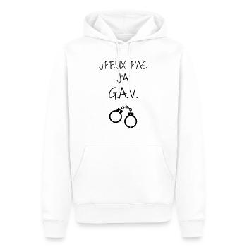 Polizei / Polizist / Police / Sicherheit - Männer Premium Bio Hoodie - Weiß - Vorne - Nico (187cm)