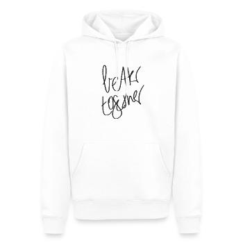 Better together - Amitié - Sweat à capuche Premium bio Homme - blanc - Devant - Nico (187cm)