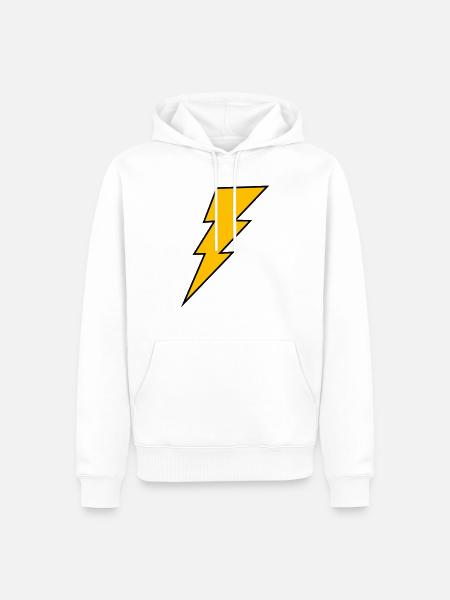 Blitz - Männer Premium Bio Hoodie - Weiß