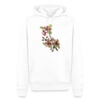Fleur - Sweat à capuche Premium bio Homme - blanc - Devant - Nico (187cm)