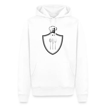Armoiries du symbole Koch - Sweat à capuche Premium bio Homme - blanc - Devant - Nico (187cm)