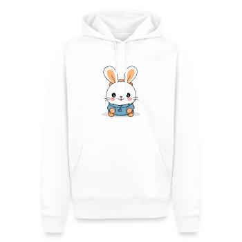 Koo the rabbit - Men’s Premium Organic Hoodie - white - Front - Nico (187cm)