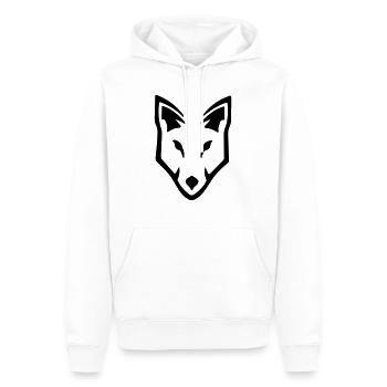 Wolf - Männer Premium Bio Hoodie - Weiß - Vorne - Nico (187cm)