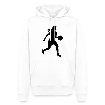 Basketball Player Symbol Basketball Player Woman - Men’s Premium Organic Hoodie - white - Front - Nico (187cm)