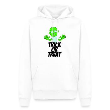 Zombie Trick or Treat - Sweat à capuche Premium bio Homme - blanc - Devant - Nico (187cm)