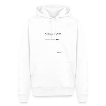 Master Yi - Männer Premium Bio Hoodie - Weiß - Vorne - Nico (187cm)