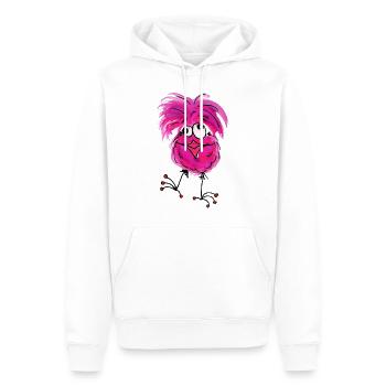 Die Fladders - alles easy - Männer Premium Bio Hoodie - Weiß - Vorne - Nico (187cm)