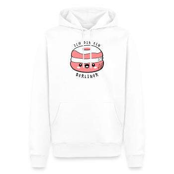 Witzige Sprüche - Männer Premium Bio Hoodie - Weiß - Vorne - Nico (187cm)