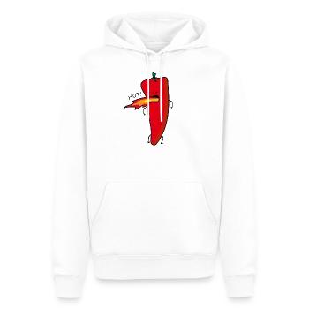 Sharp Cilli - Men’s Premium Organic Hoodie - white - Front - Nico (187cm)