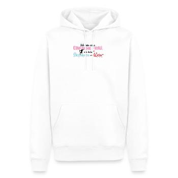 Ich Bin Eine Einfache Frau Skifahren Wein - Männer Premium Bio Hoodie - Weiß - Vorne - Nico (187cm)