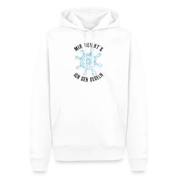 Mir Reichts Ich Geh Segeln - Männer Premium Bio Hoodie - Weiß - Vorne - Nico (187cm)