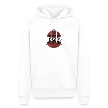 kiss the cook - Männer Premium Bio Hoodie - Weiß - Vorne - Nico (187cm)