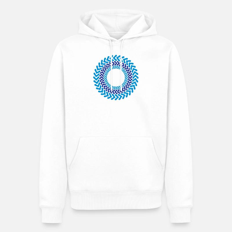 Moteur - Sweat à capuche Premium bio Homme - blanc