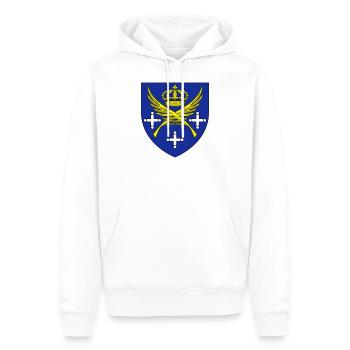 City coat of arms Saint Etienne Loire - Men’s Premium Organic Hoodie - white - Front - Nico (187cm)