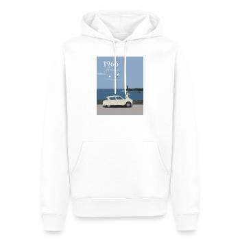 Jahr 1966 - Männer Premium Bio Hoodie - Weiß - Vorne - Nico (187cm)