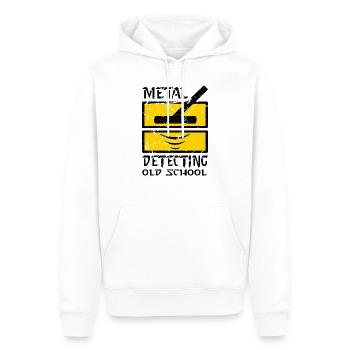 Metal Detecting Old School An'uncios Deep Detector - Men’s Premium Organic Hoodie - white - Front - Nico (187cm)