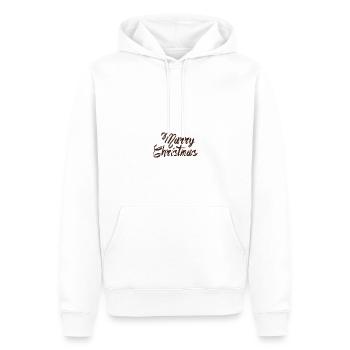 Joyeux Noël blanc - Sweat à capuche Premium bio Homme - blanc - Devant - Nico (187cm)
