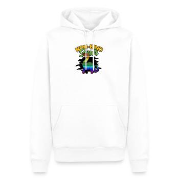 Non-bino saur - Acceptance of binary, non-binary - Men’s Premium Organic Hoodie - white - Front - Nico (187cm)