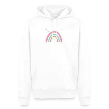 Ich werde Große Schwester Nachwuchs Ankündigung - Männer Premium Bio Hoodie - Weiß - Vorne - Nico (187cm)