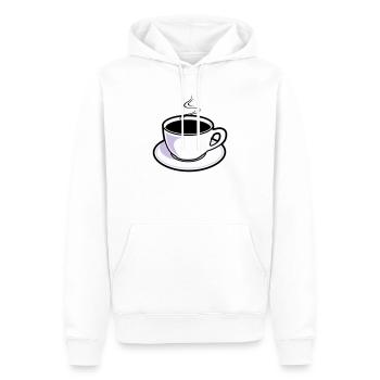Kaffee, Tasse, Koffein - Männer Premium Bio Hoodie - Weiß - Vorne - Nico (187cm)