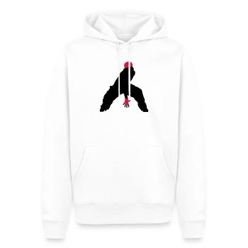Hip Hop - Männer Premium Bio Hoodie - Weiß - Vorne - Nico (187cm)